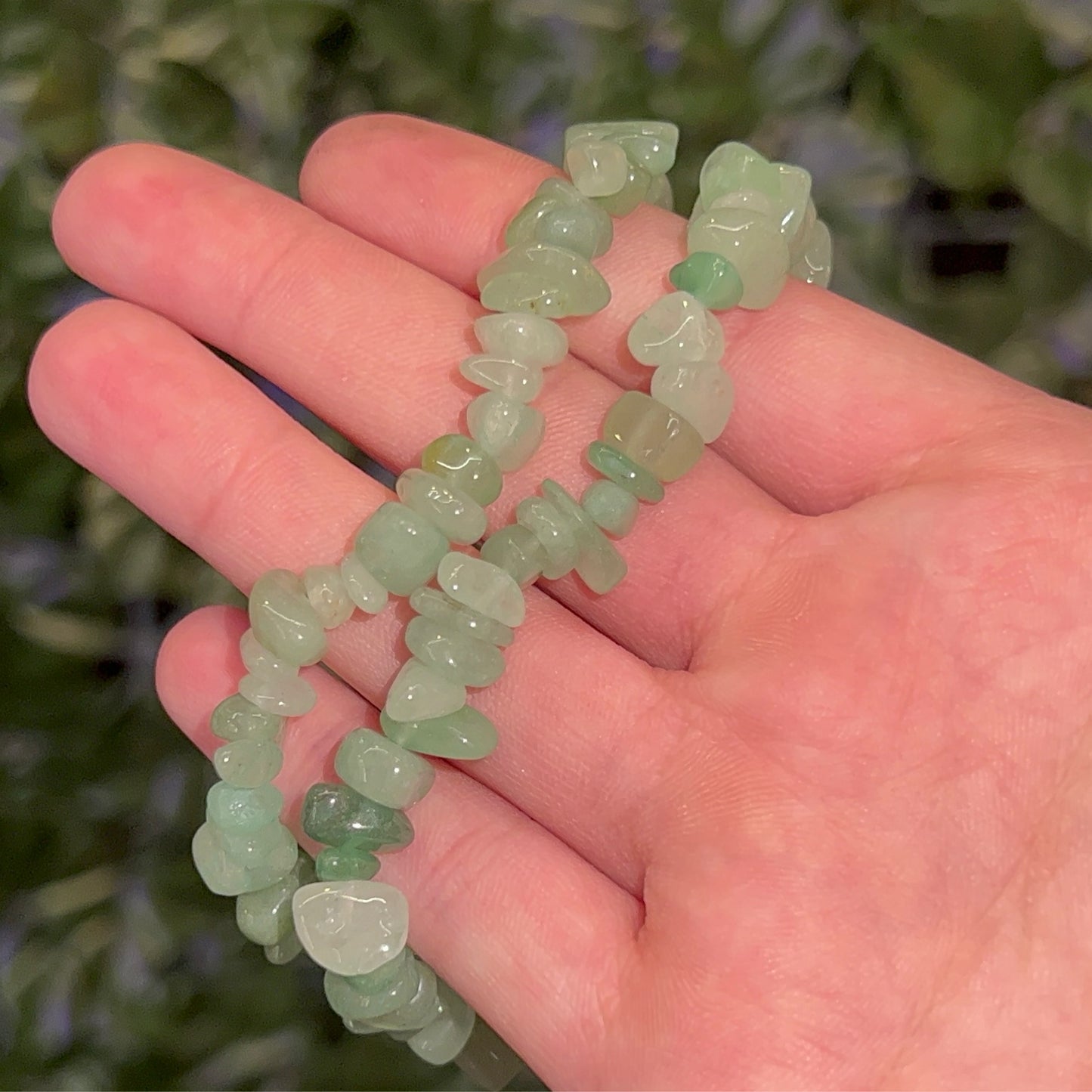 Green Aventurine Chip Bracelet