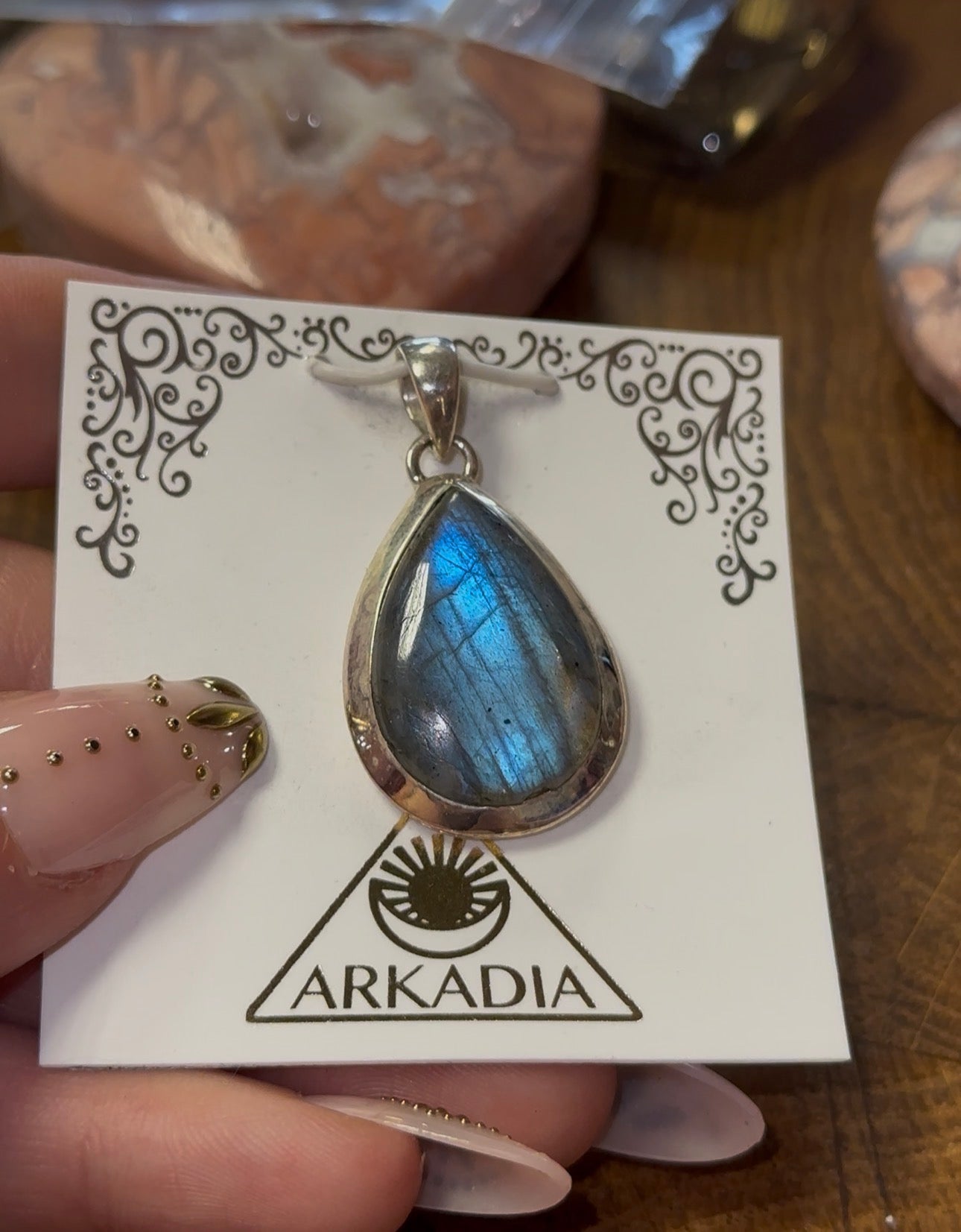 Labradorite Pendant in 925 Silver