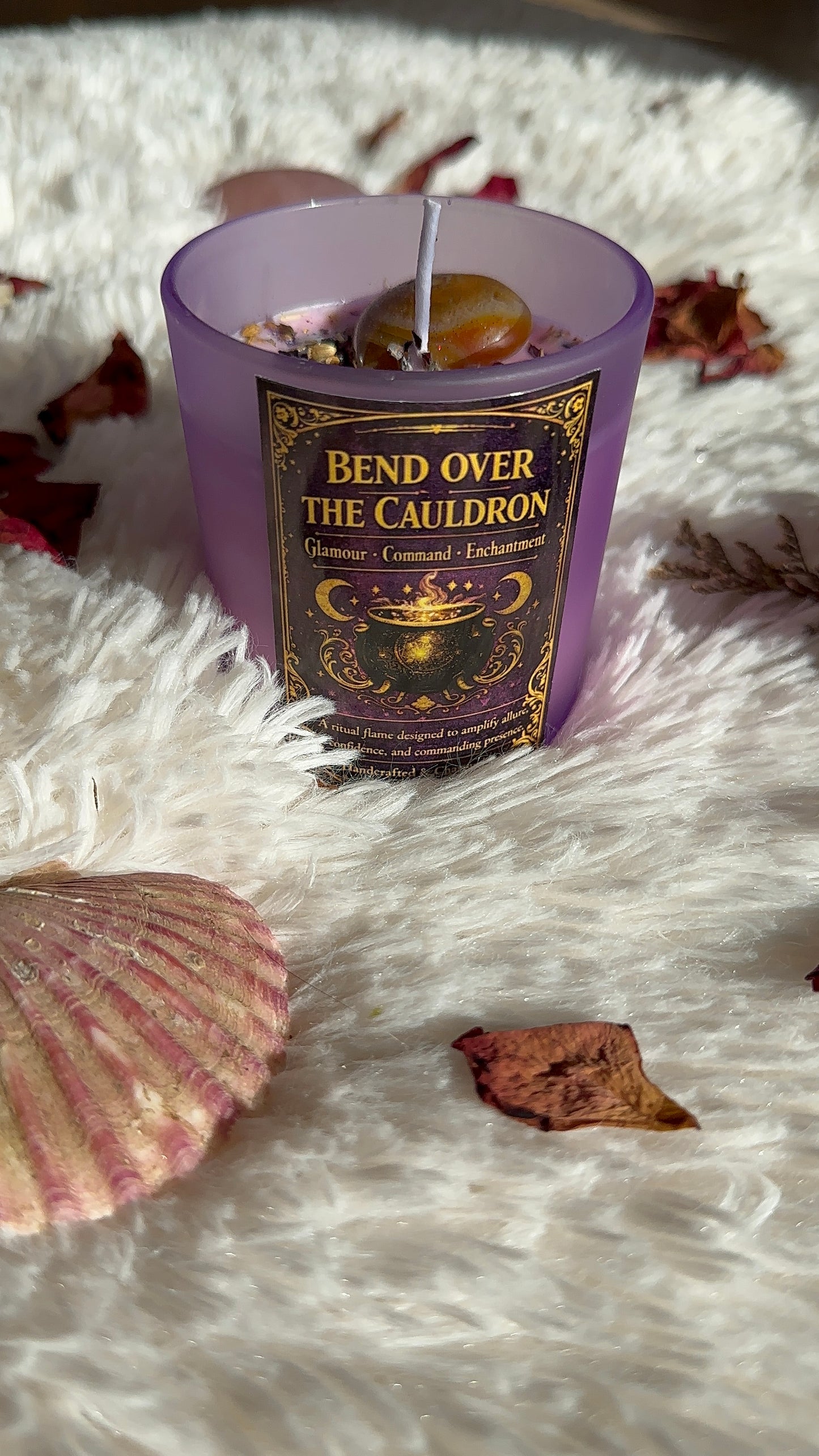 Bend Over the Cauldron Candle