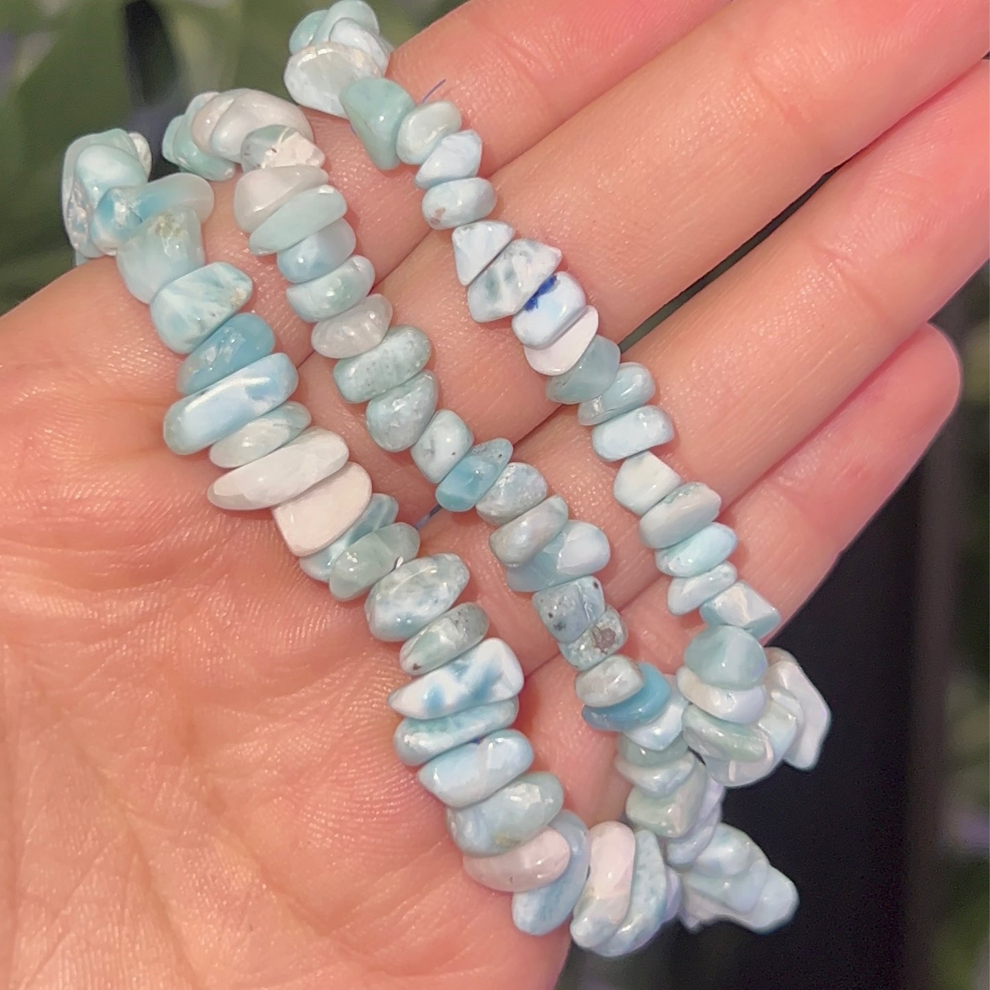 Larimar Chip Bracelet
