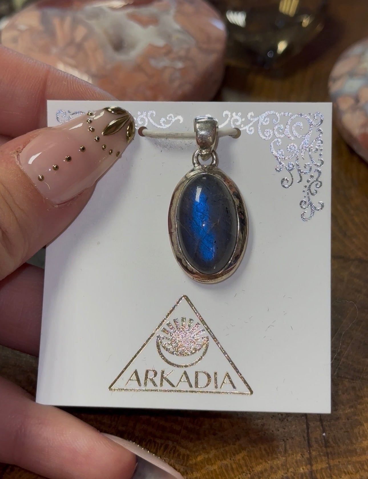 Labradorite Pendant in 925 Silver