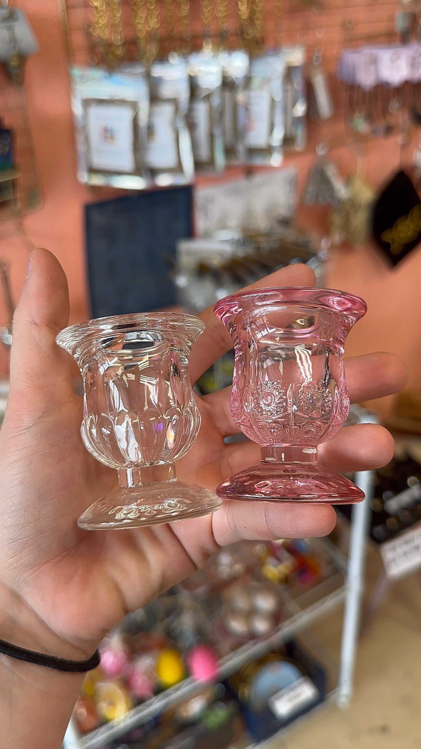 Glass Taper Candle Holders