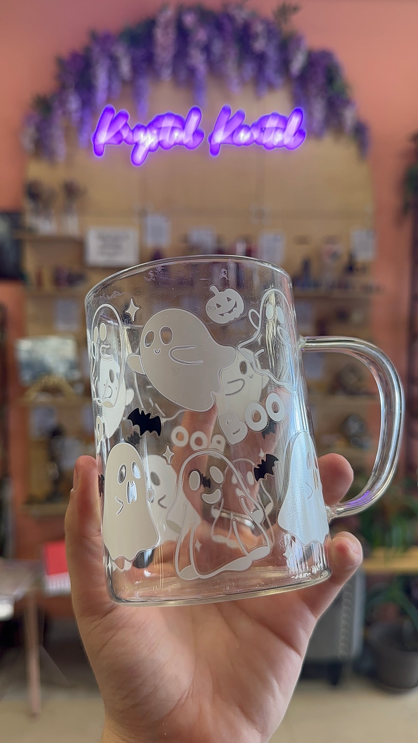 Spooky Season Glass Mug