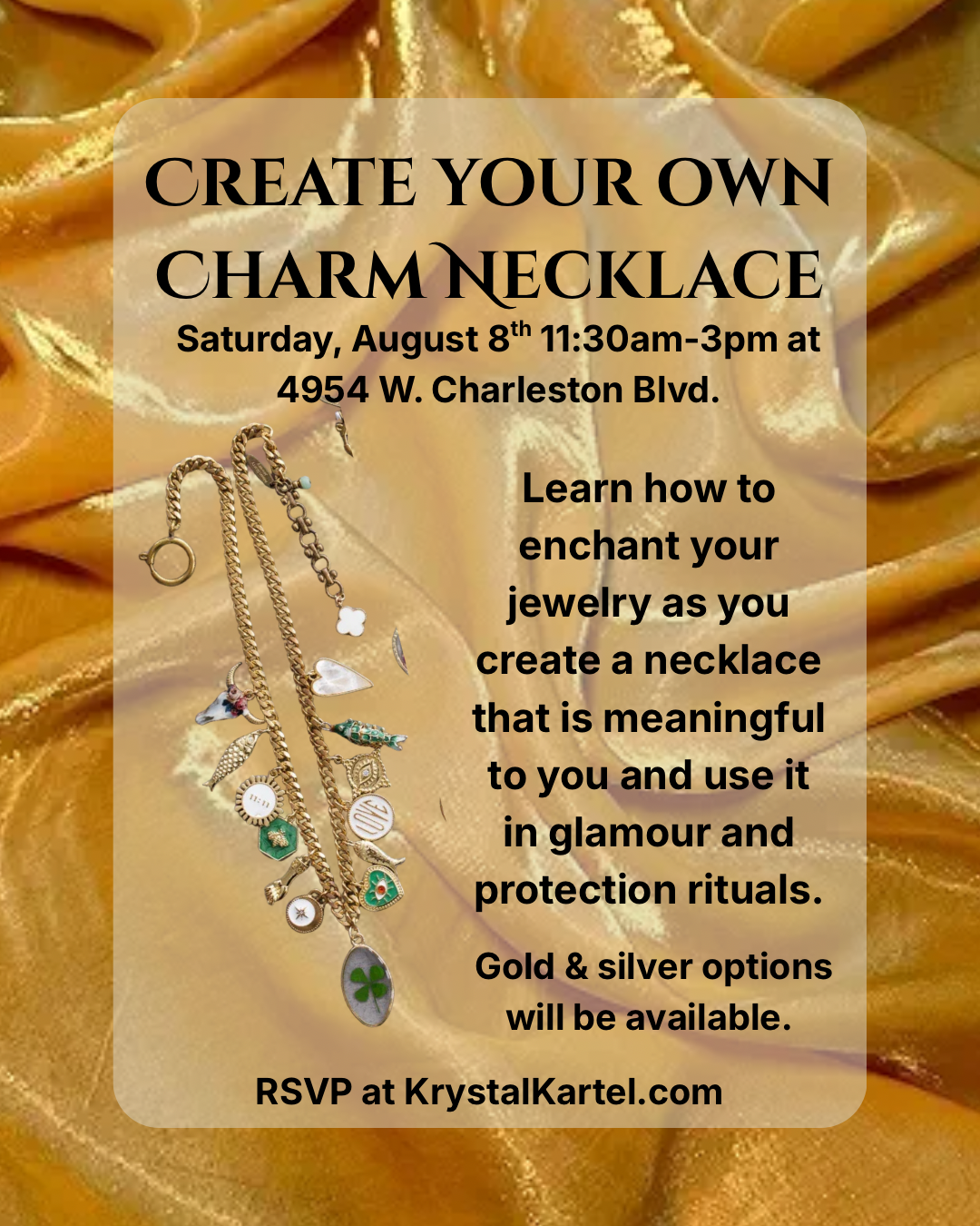 Create a Charm Necklace and learn about enchanting jewelry