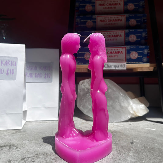 Pink Lovers Ritual Candle