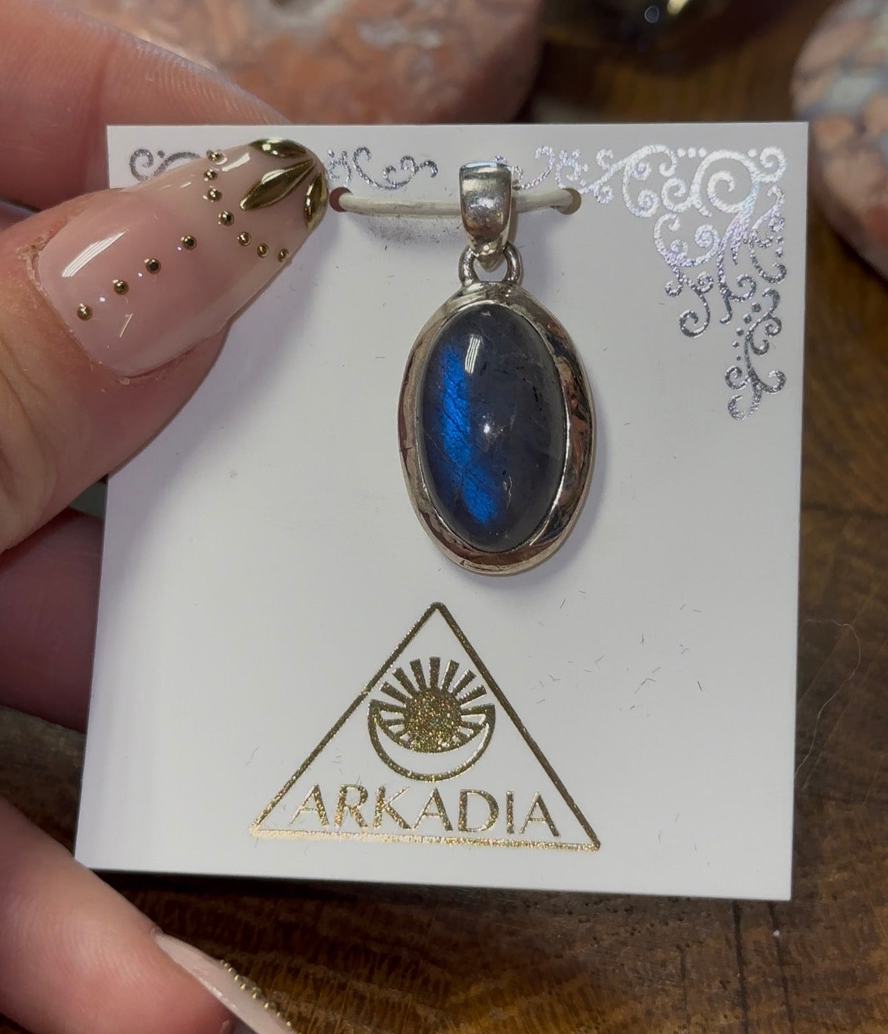 Labradorite Pendant in 925 Silver