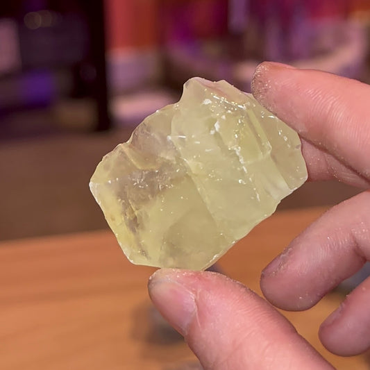 Green Calcite Chunk