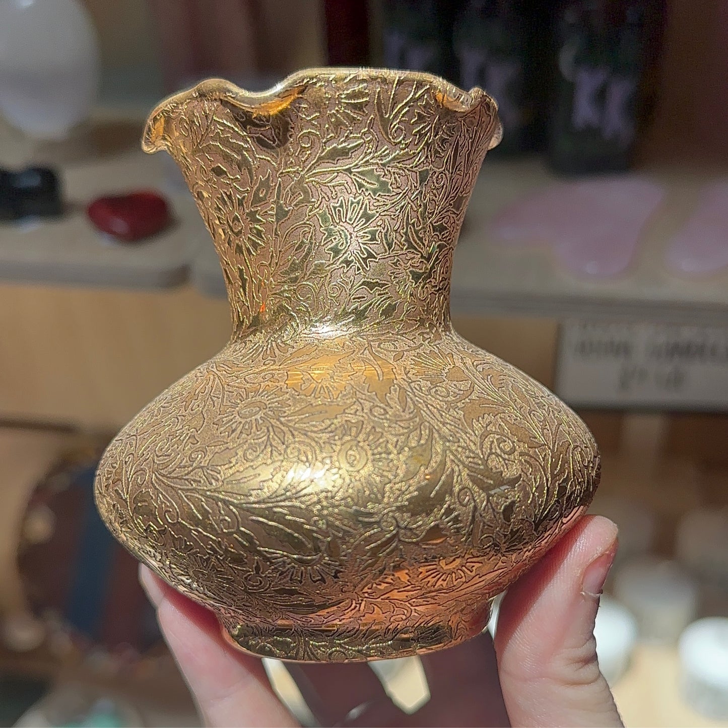 Mini Gold Vase