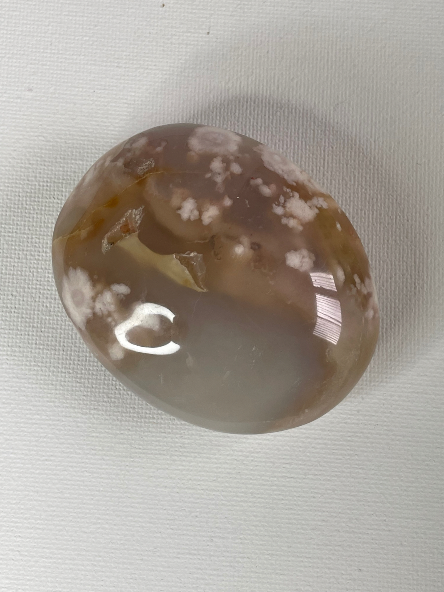 Flower Agate Palmstone