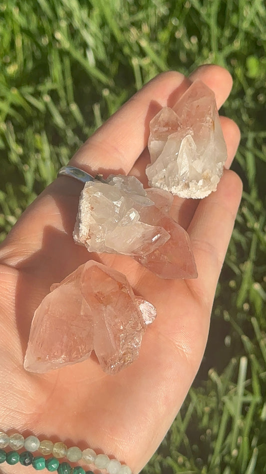 Natural Pink Lemurian Quartz