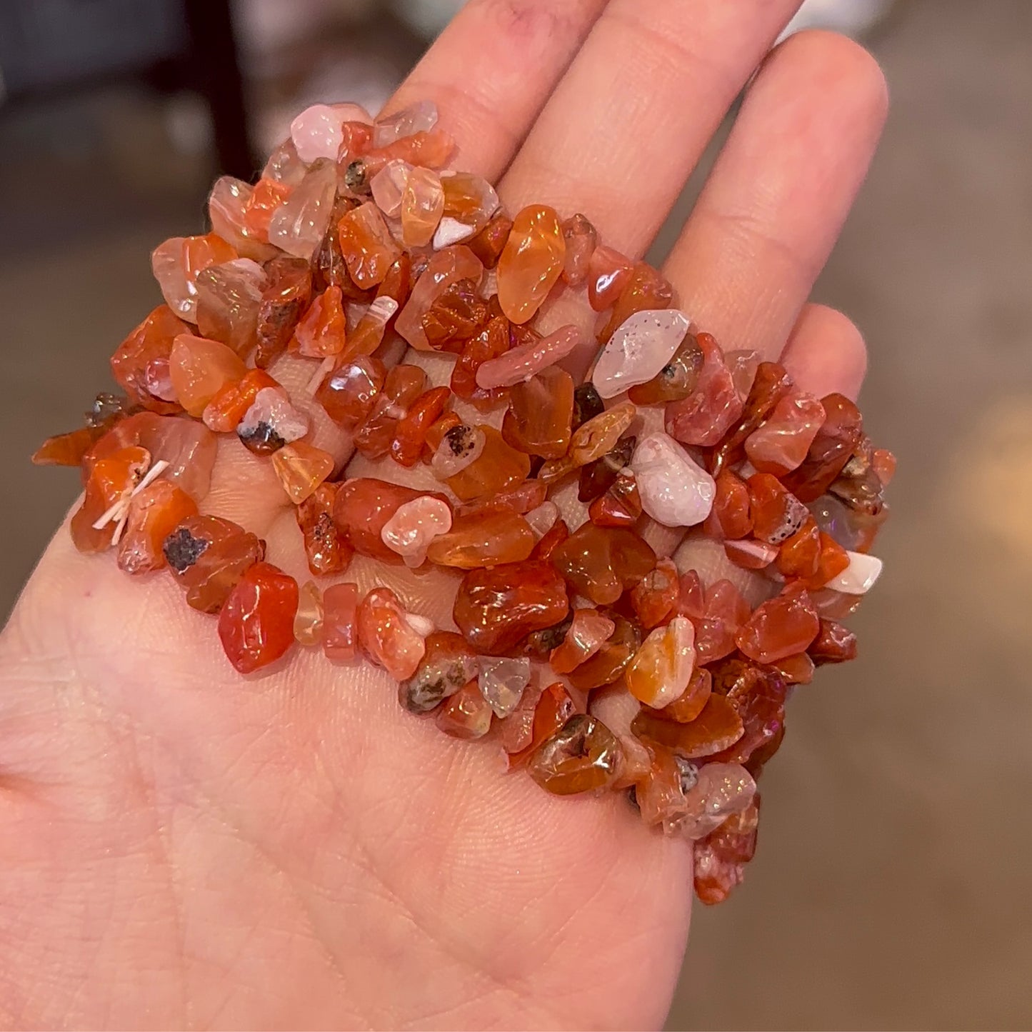 Carnelian Chip Bracelets