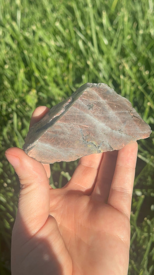 Flashy Orange Labradorite Freeform