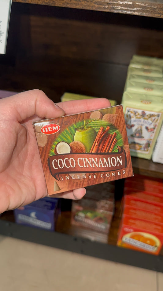 Coco Cinnamon Incense Cones