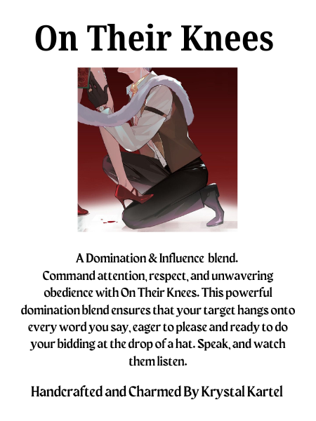 On Their Knees Ritual Spray