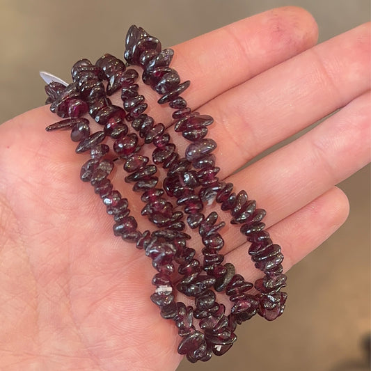 Garnet Chip Bracelets