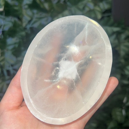 Oval Selenite Bowl