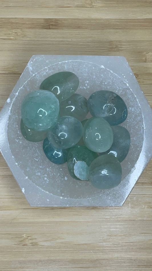 Green Fluorite Tumbles