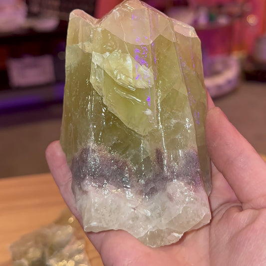 Green Calcite Chunk