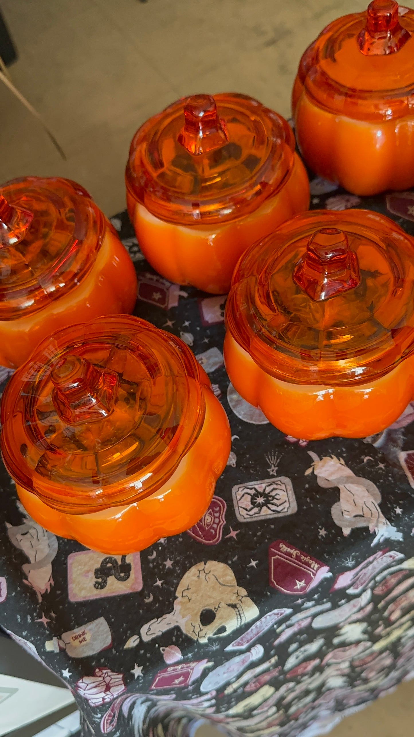 XL Home&Hearth Protection &Abundance Drawing Pumpkin Candles