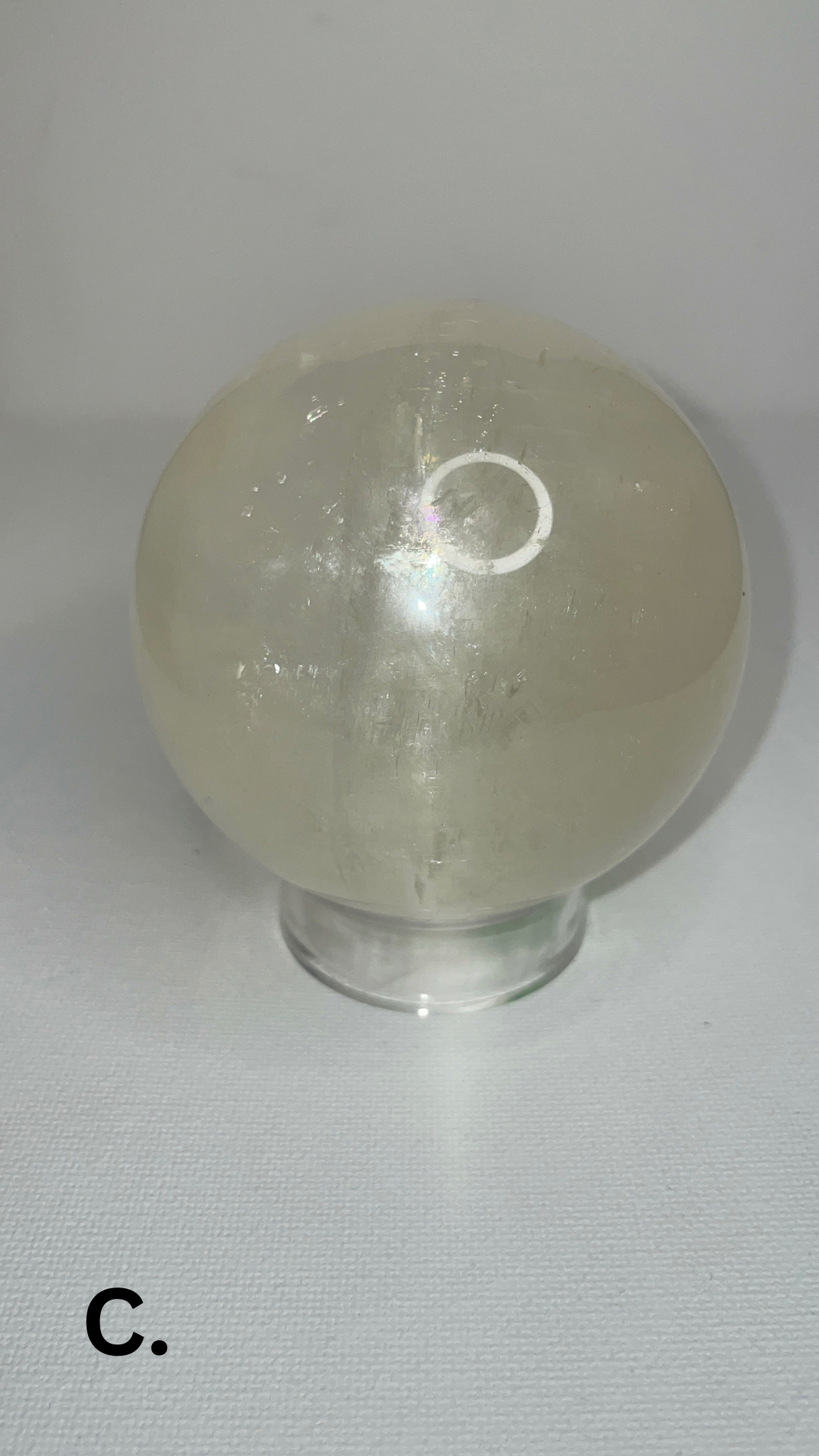 Clear Calcite Sphere A.