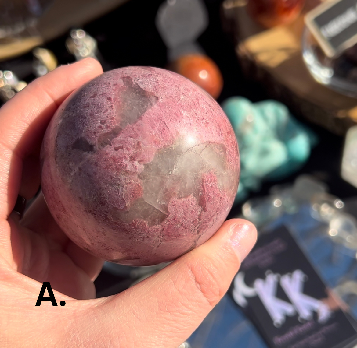 Rhodonite Spheres