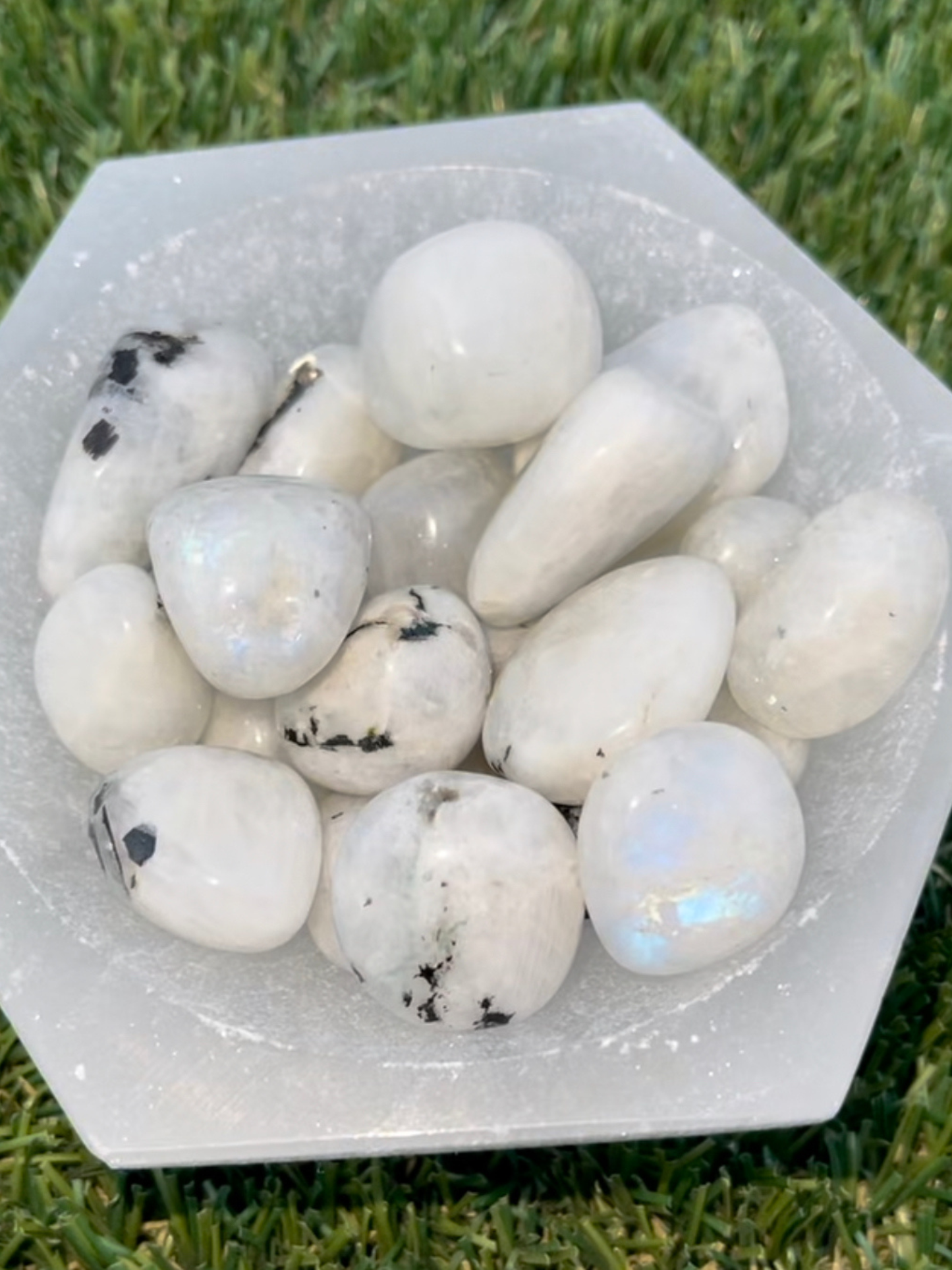 Rainbow Moonstone Tumbles