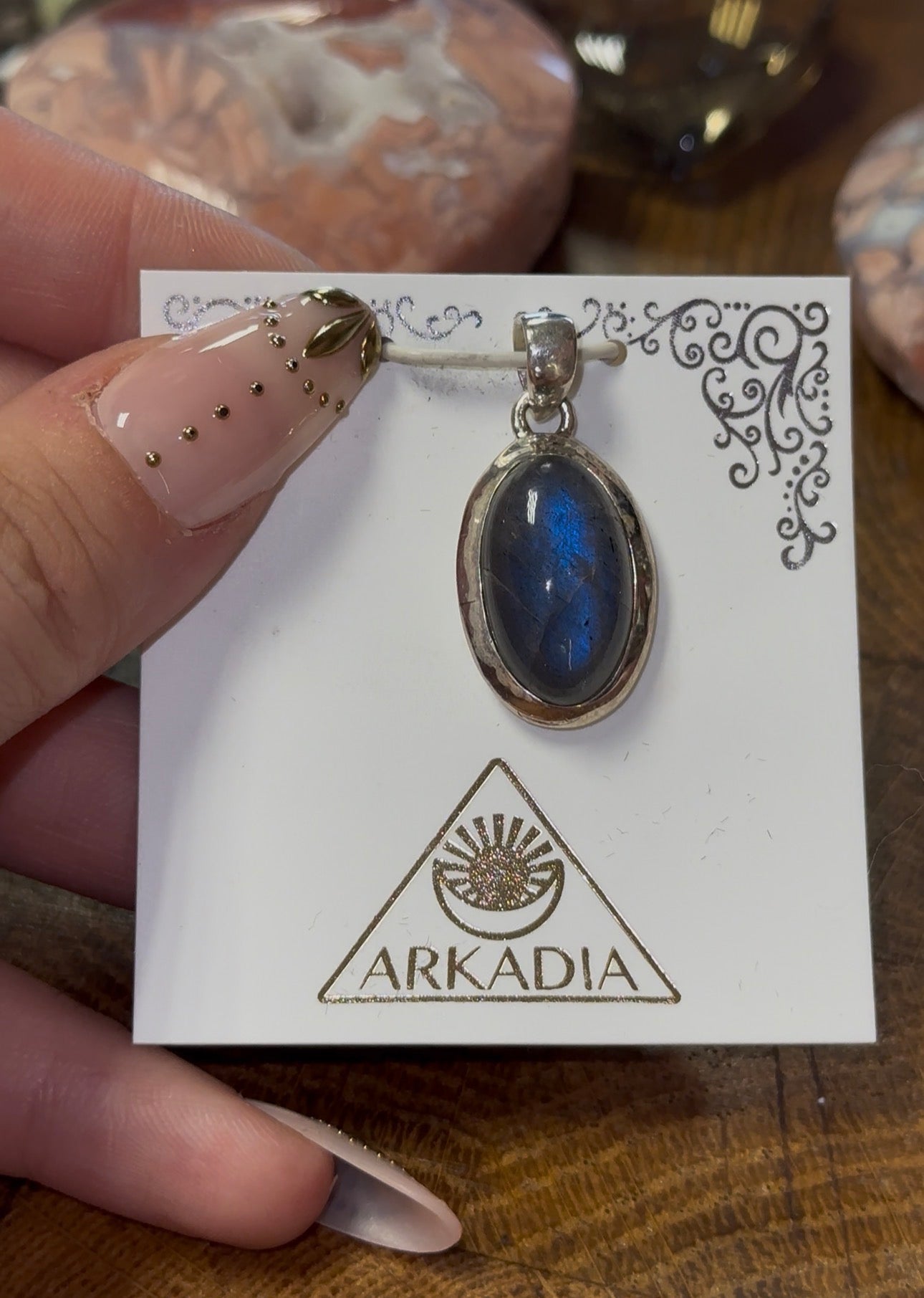Labradorite Pendant in 925 Silver