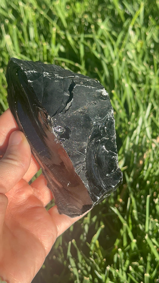 Raw Black Obsidian Chunk