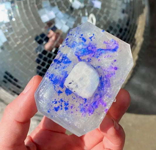 Moon Child Rainbow Moonstone infused soap