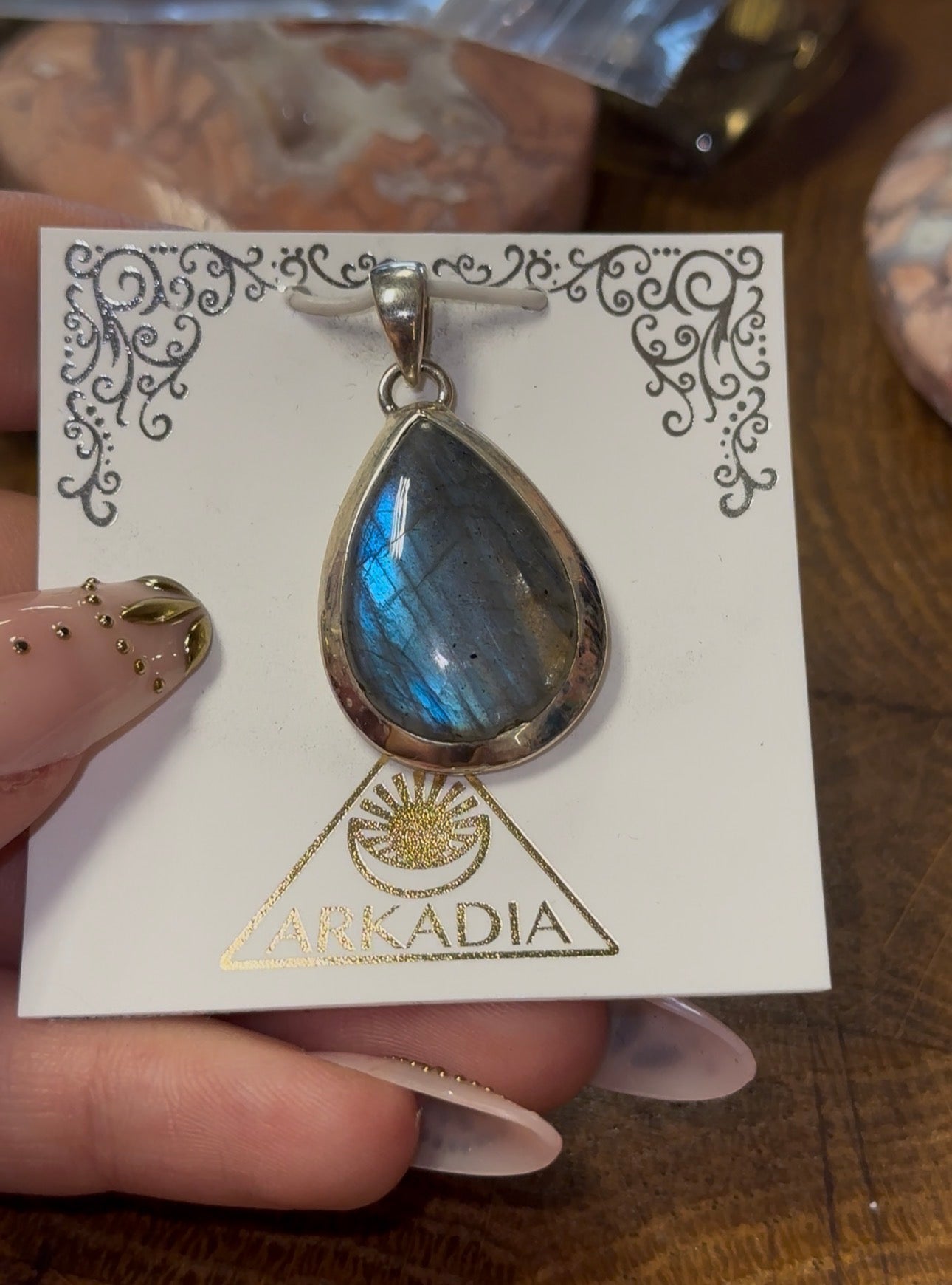 Labradorite Pendant in 925 Silver