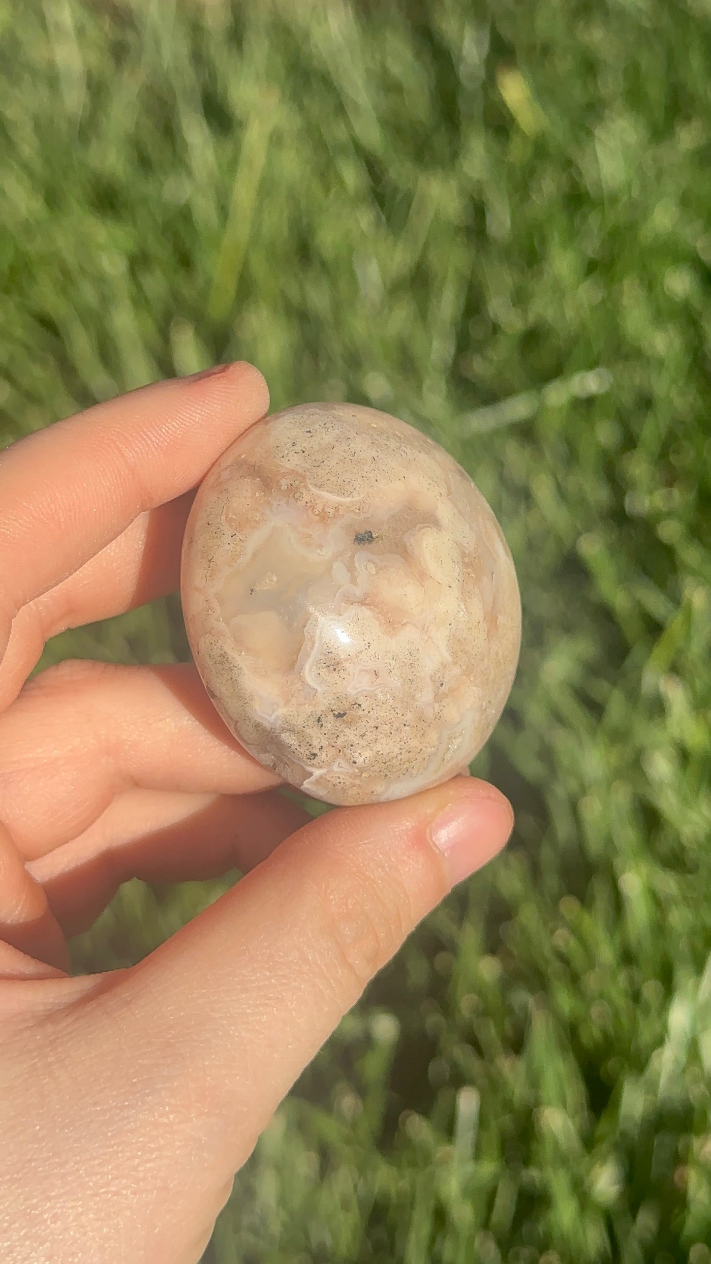 Flower Agate Palmstones