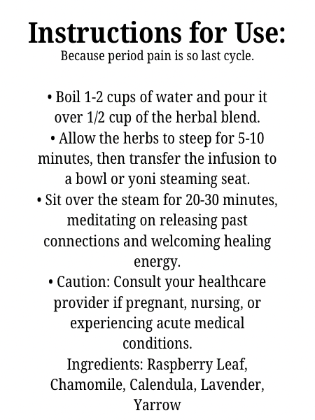 Cramp Calm Yoni Steam