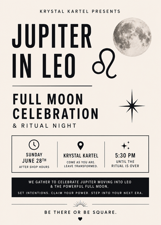 Jupiter moves into Leo AND Full Moon Ritual & Celebration