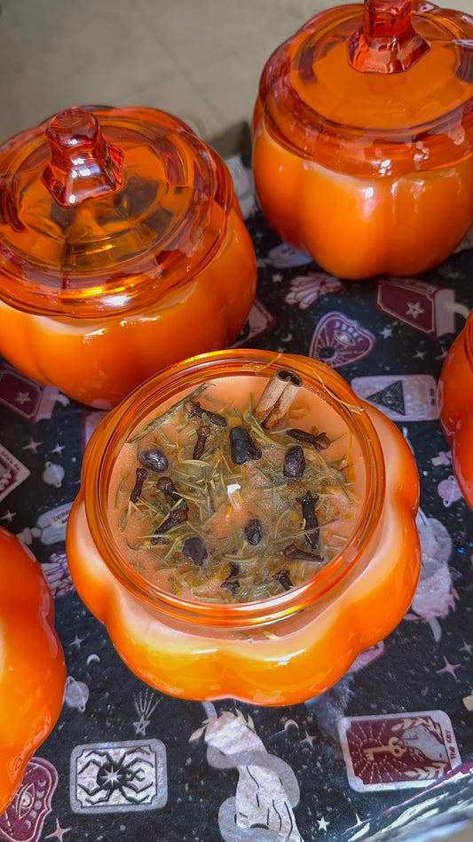 XL Home&Hearth Protection &Abundance Drawing Pumpkin Candles