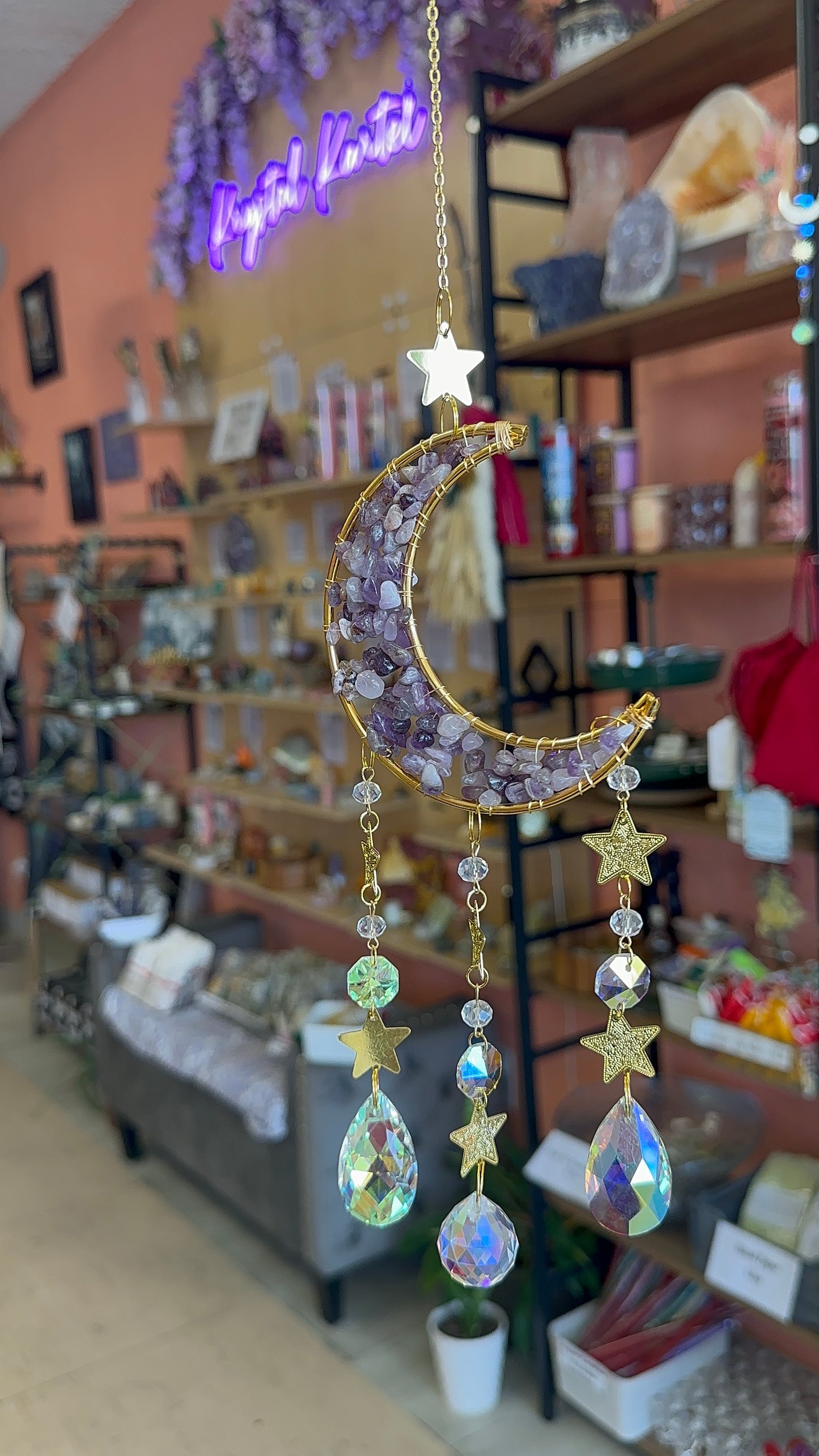 Celestial Amethyst Suncatchers