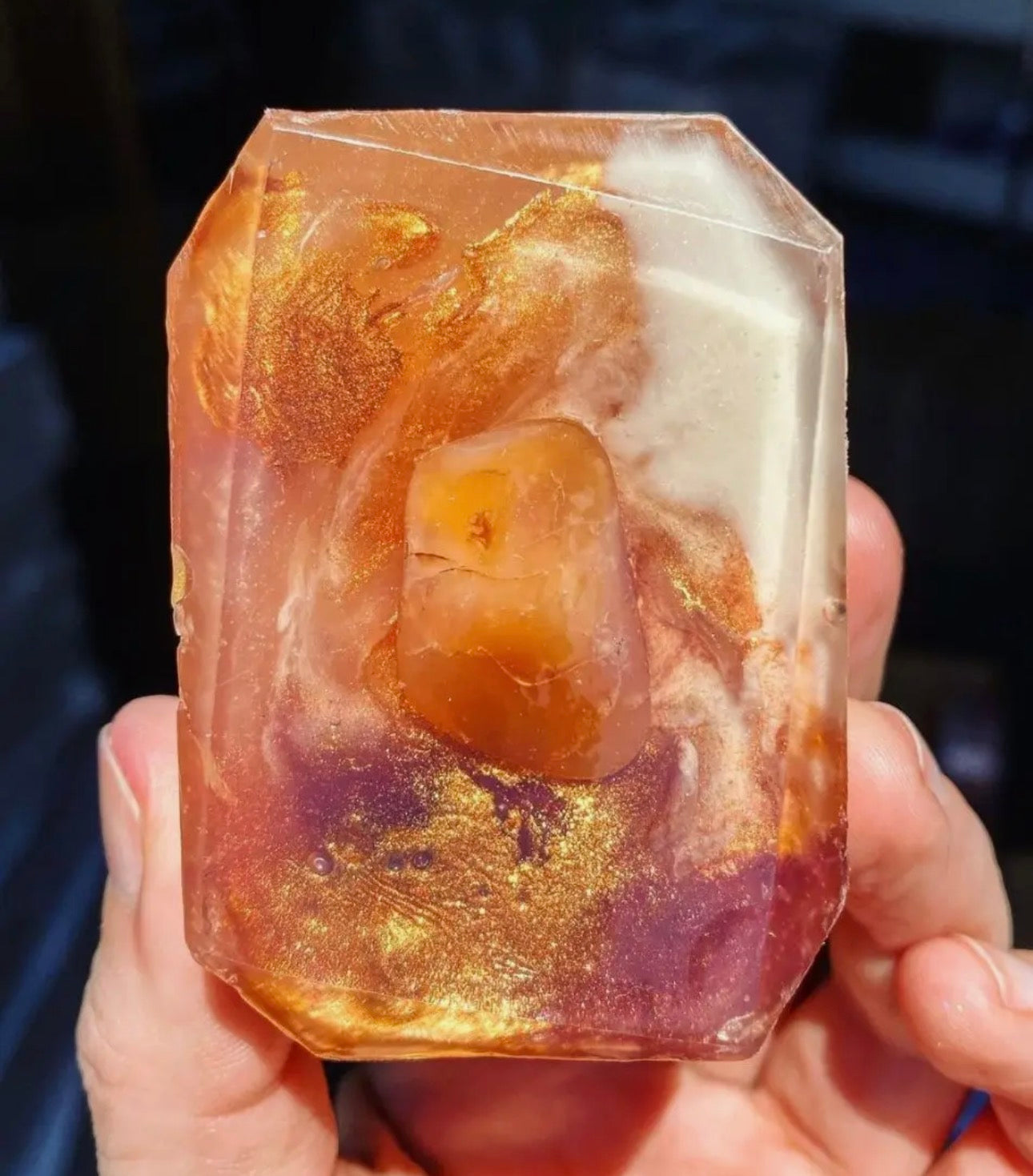 Radiate Warmth Carnelian infused soap