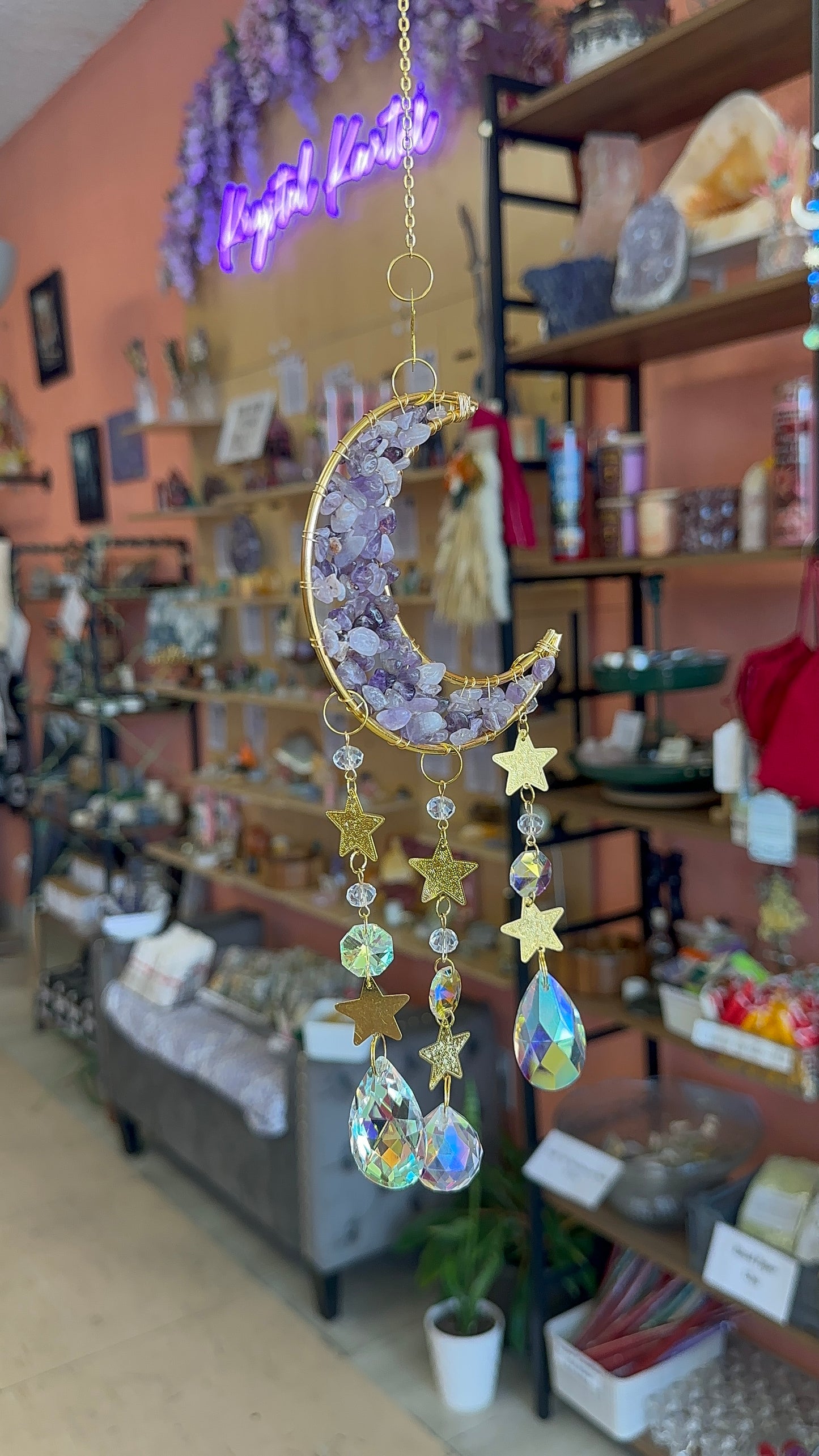 Celestial Amethyst Suncatchers