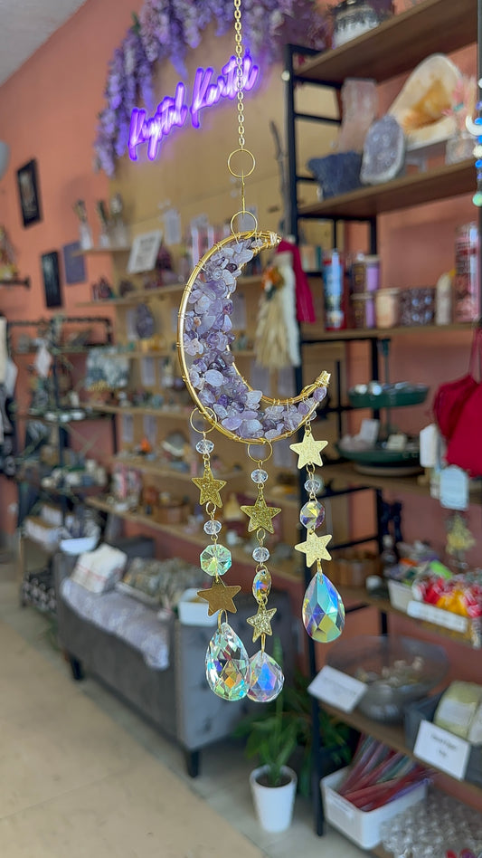 Celestial Amethyst Suncatchers
