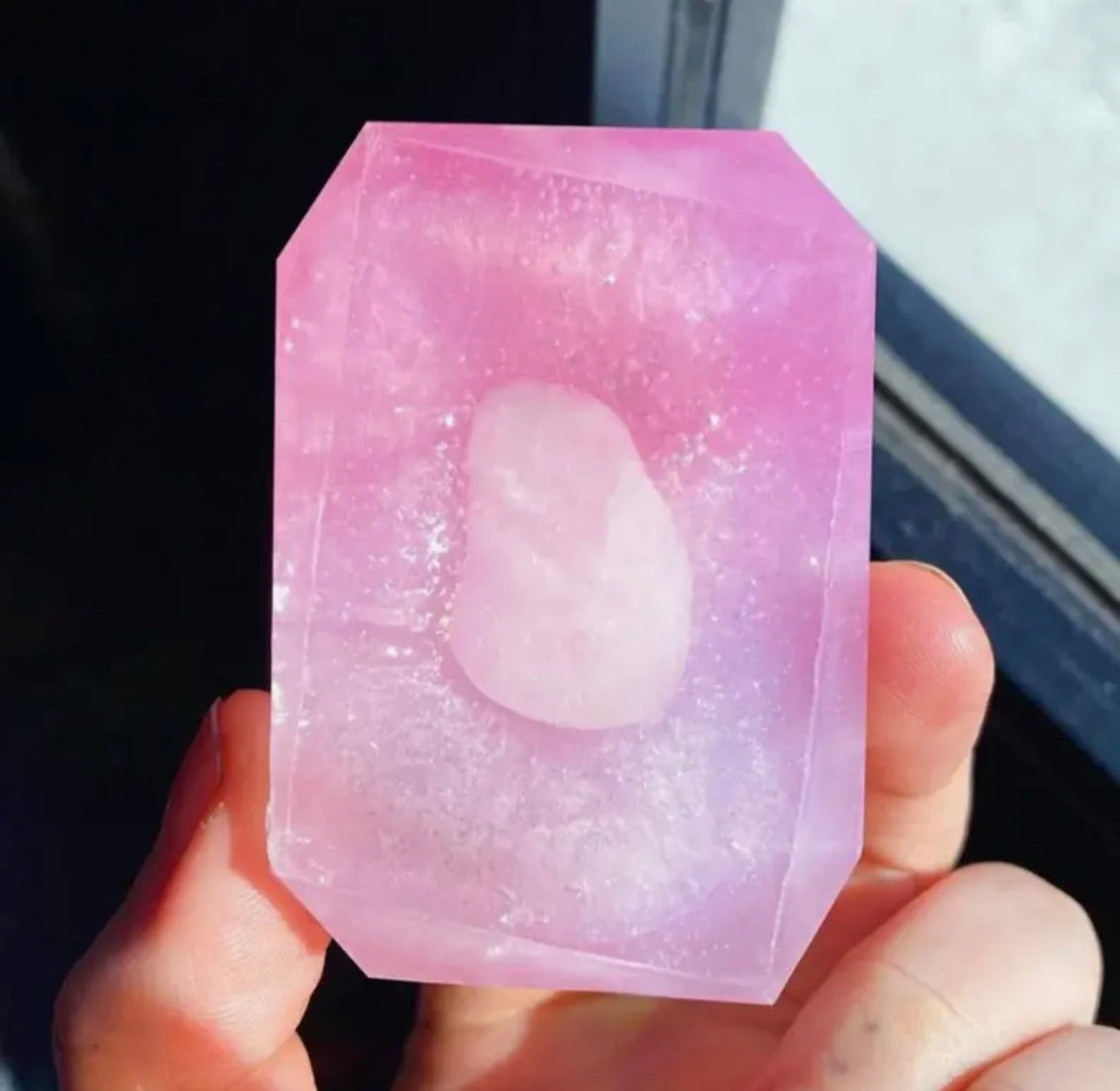 Wild Roses Rose Quartz infused soap