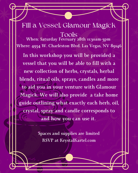 Fill a Vessel: Glamour Magick Tools