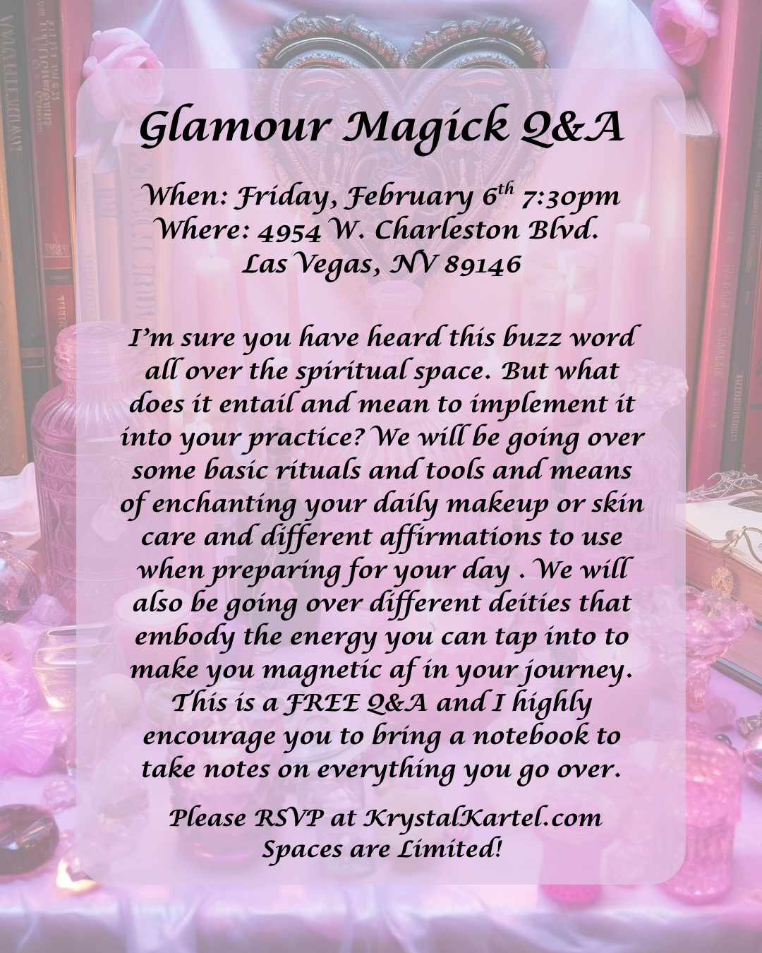 Glamour Magick Q&A ✨FREE✨