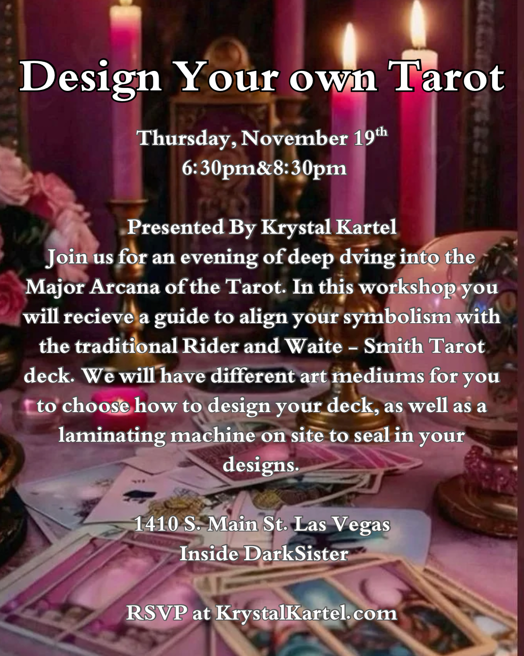 Design Your own Tarot ✨at DarkSister✨ 11/19