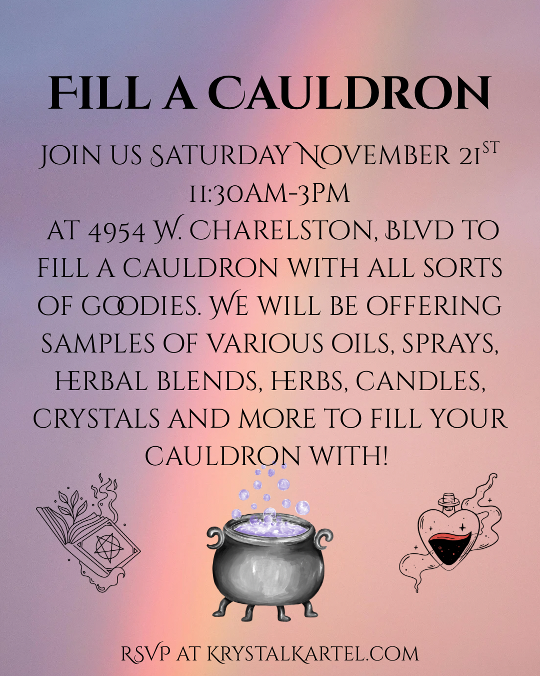 Fill a cauldron in store 11/21