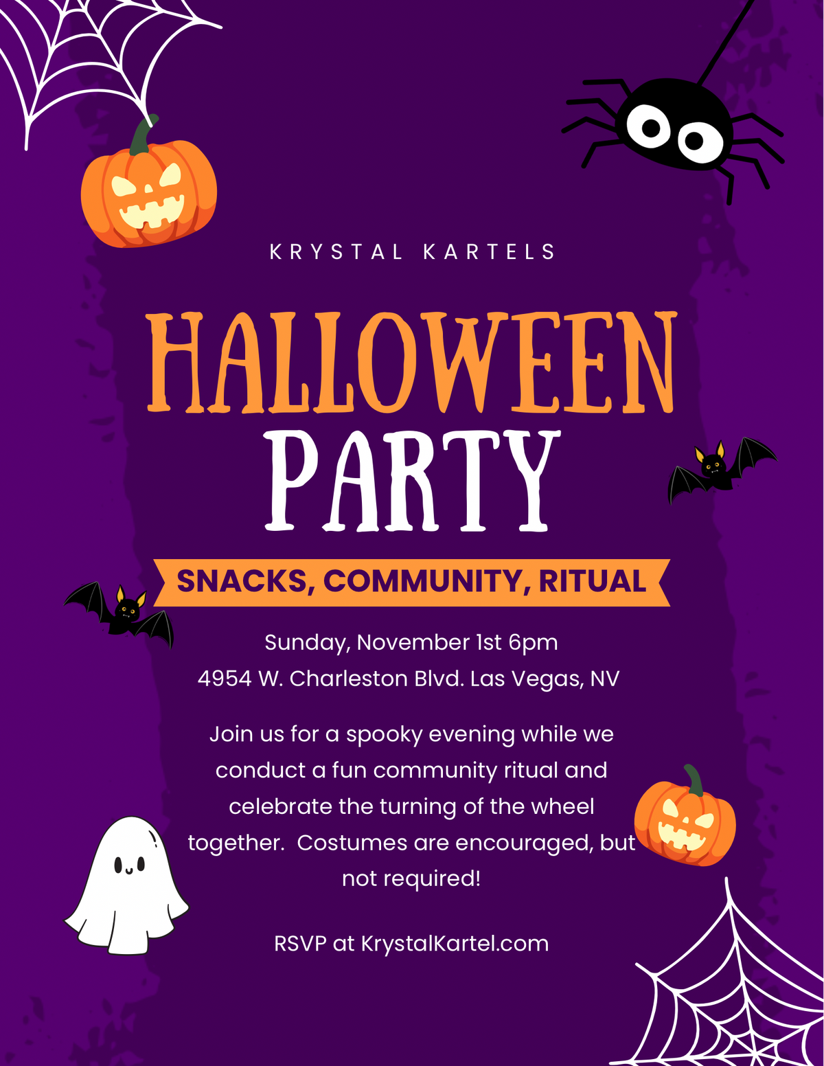 Halloween Party & Community ritual in store 11/1