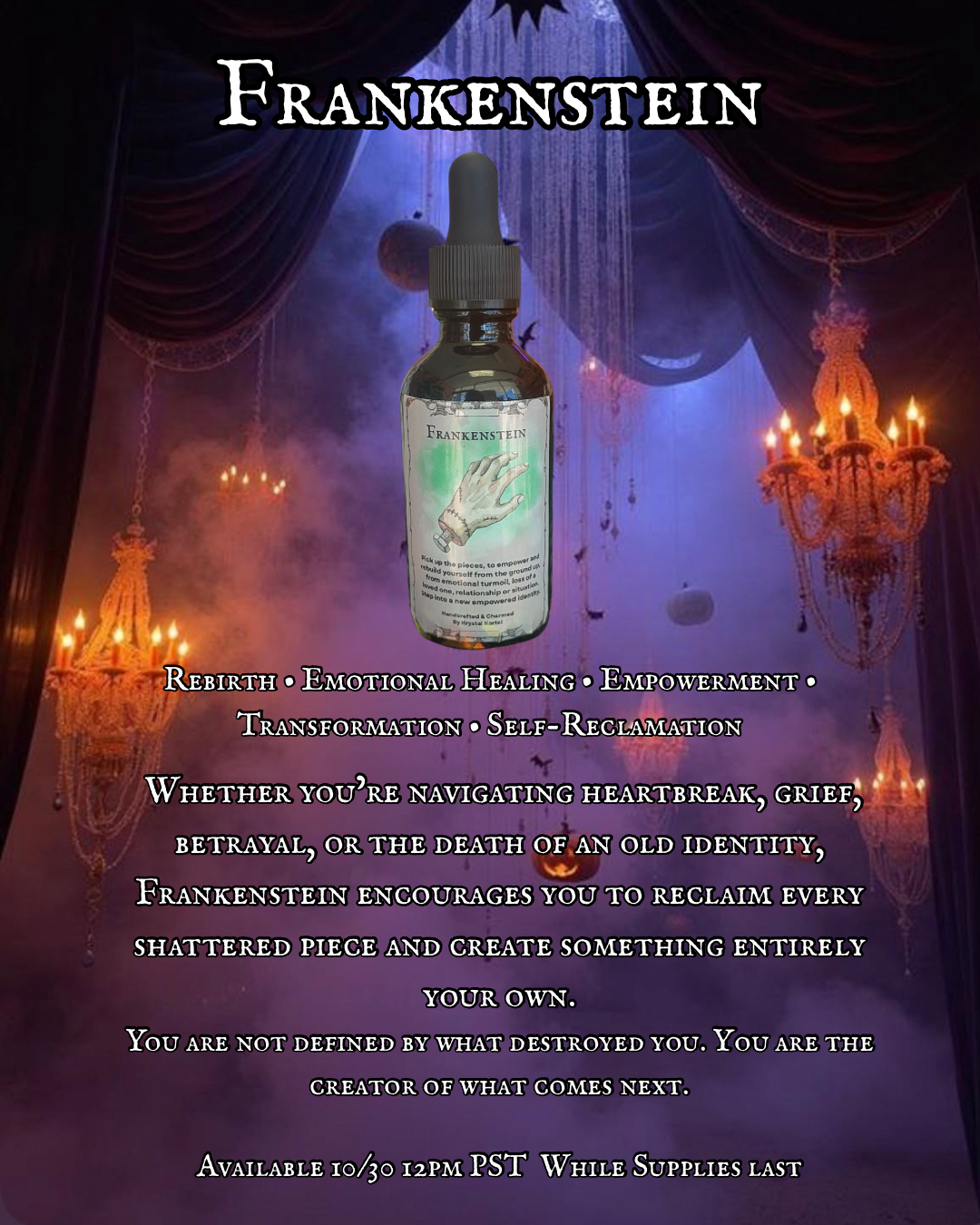 Frankenstein Ritual Oil ✨Halloween Exclusive✨