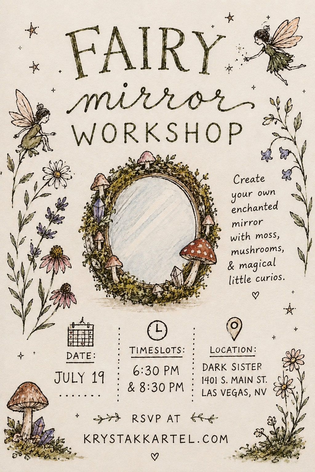 Fairy Mirror Workshop at DarkSister