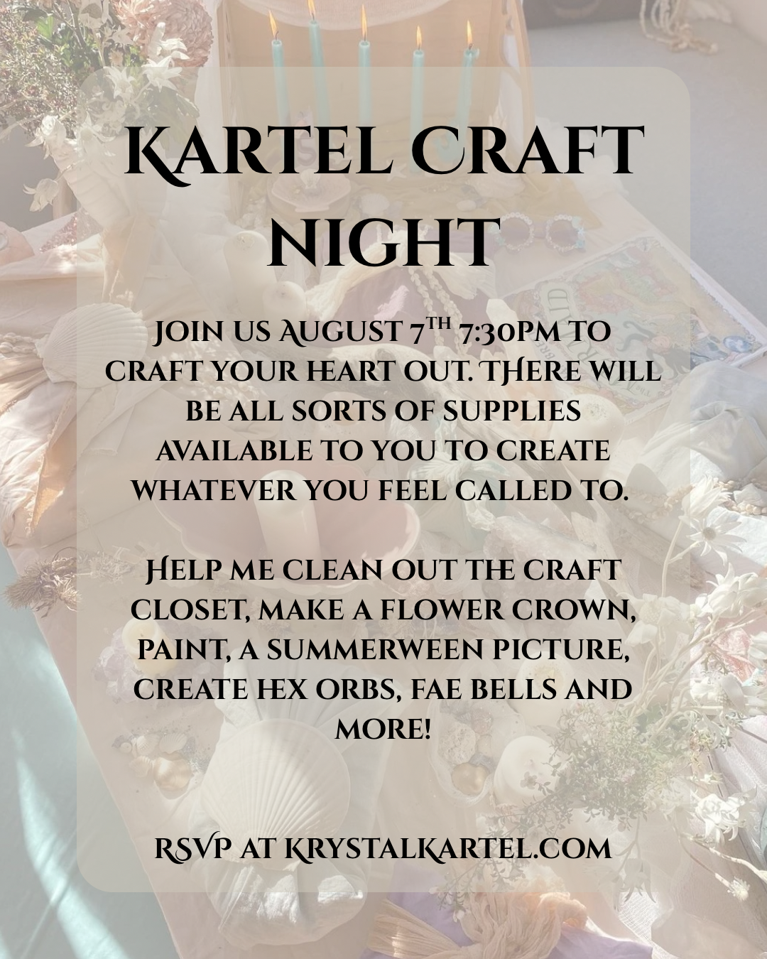 Kartel Craft Night