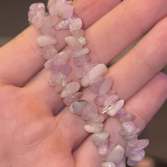 Kunzite Chip Bracelet