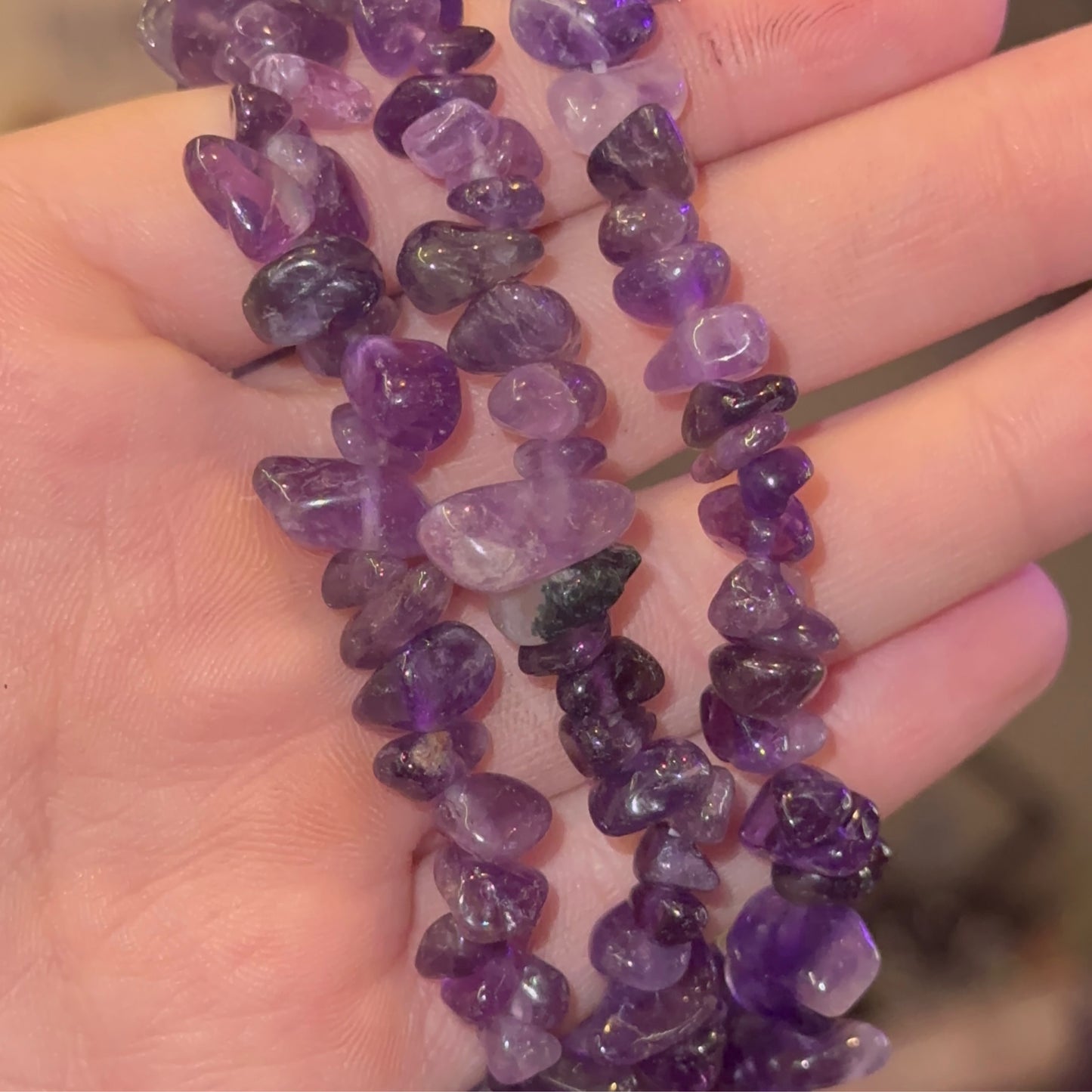 Amethyst Chip Bracelet