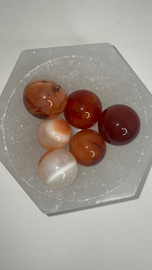 Small Carnelian Spheres